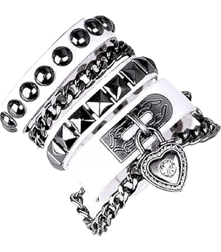 リベットバングル Amazon.co.jp: レザー スタッズ パンク ブレスレット スタッズ